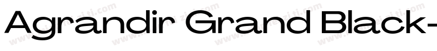Agrandir Grand Black字体转换